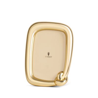 L'Objet Knot Picture Frame 4x6 Inch Gold F6901S