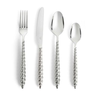 L'Objet Jessica McCormack Shell 4 Piece Flatware Set Stainless Steel LFW10400