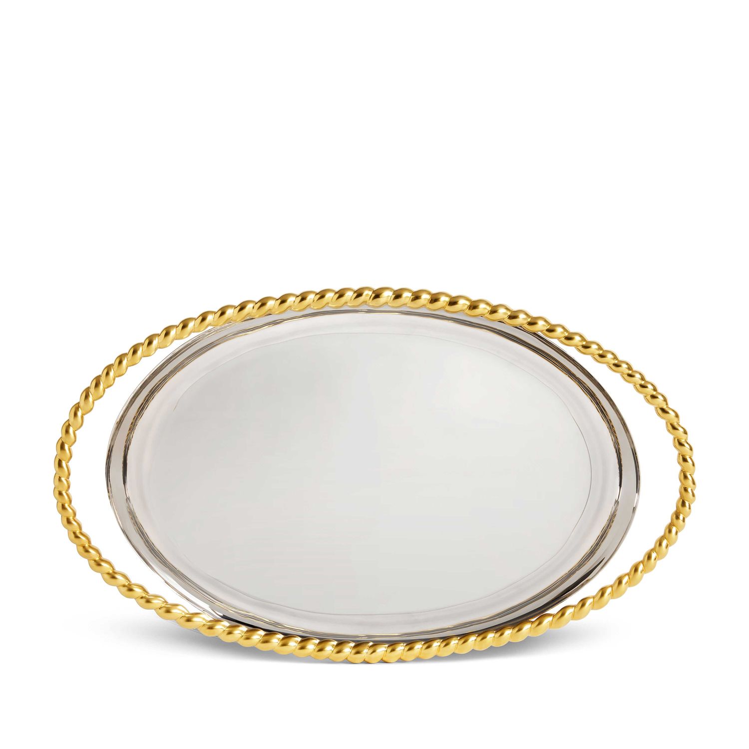 L'Objet Jessica McCormack Corde Large Oval Platter Gold JMC102