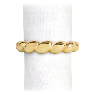 L'Objet Jessica McCormack Shell Napkin Rings Set of 4 Gold NJ6901