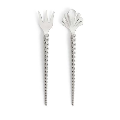 L'Objet Jessica McCormack Shell 2 Piece Serving Set Stainless Steel LFW10230