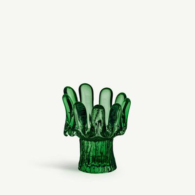 Kosta Boda Crystal Sunflower Votive Green Medium , 7062609, 7321646125012