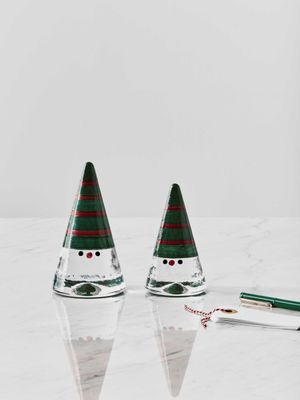 Kosta Boda Crystal Noel Santa Green Small , 7092626, 7321646127757
