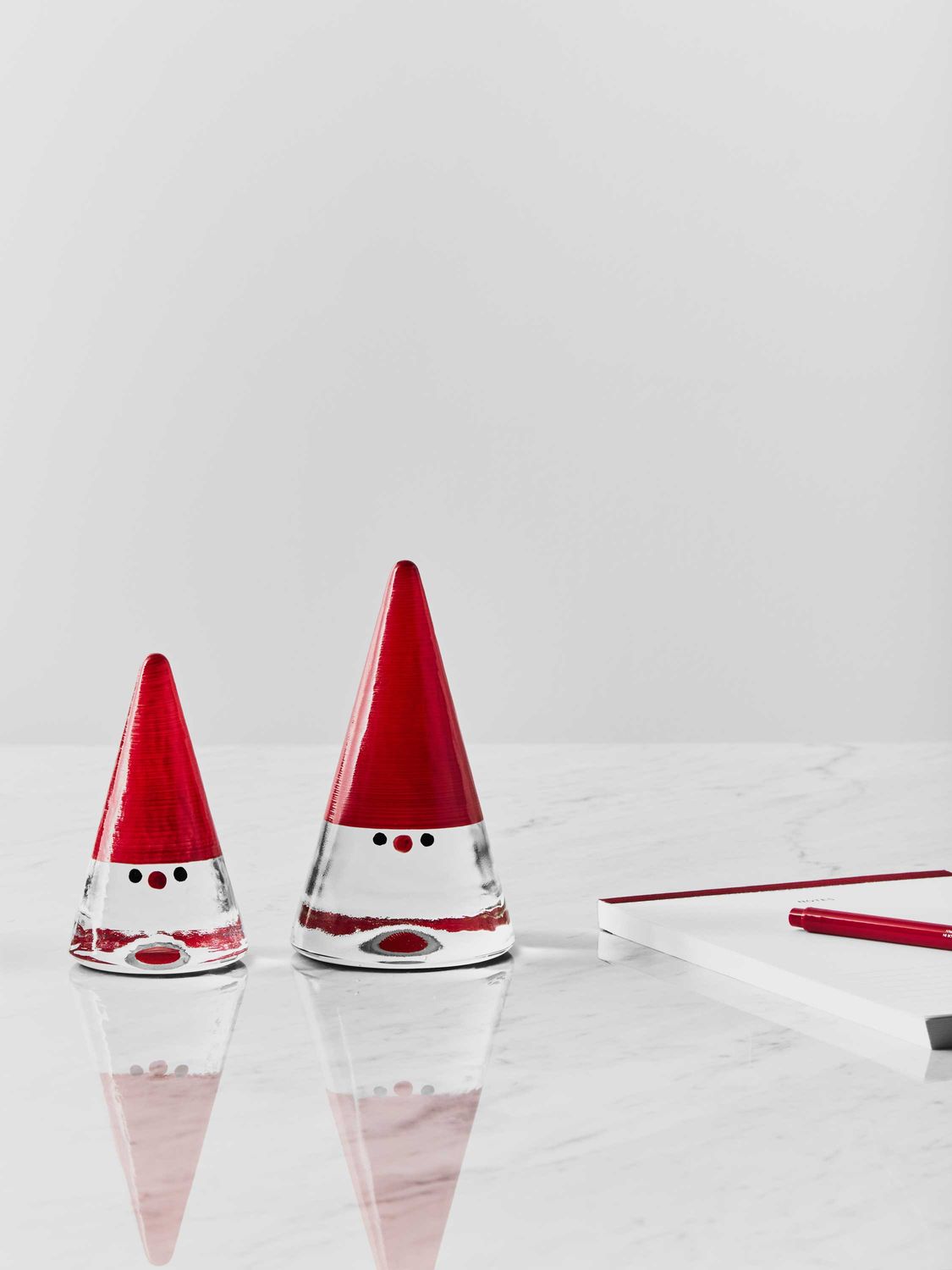 Kosta Boda Crystal Noel Santa Red Small , 7092627, 7321646127764