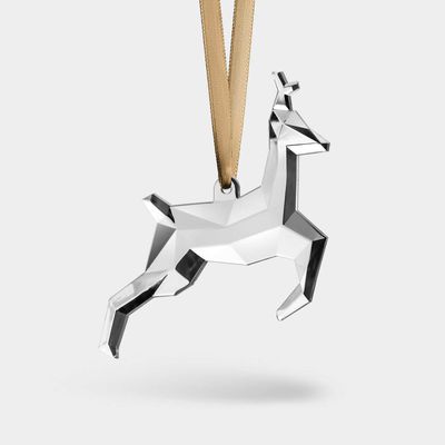 Orrefors Crystal Scandinavian Forest Deer Ornament , 6490895, 7321646125746