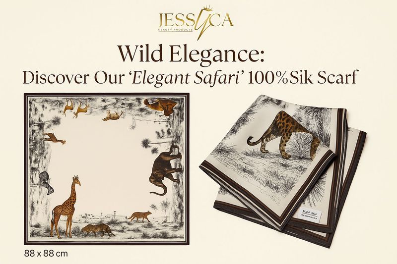 "Safari" silk scarf