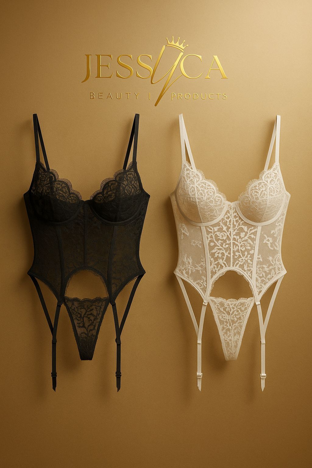 Lace Bodysuit with Gartners