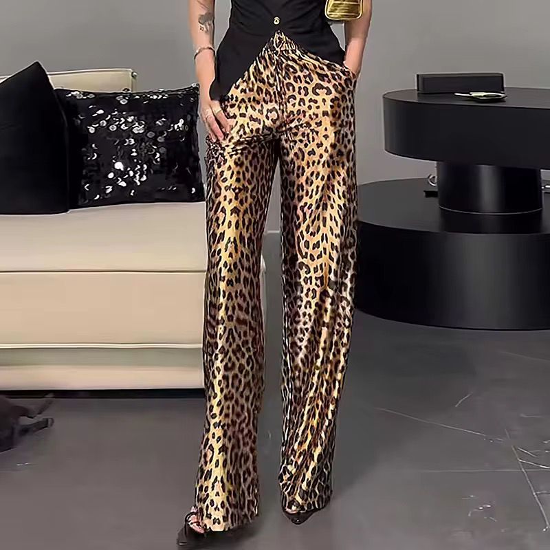 Savannah Luxe Pants – Golden Leopard Print