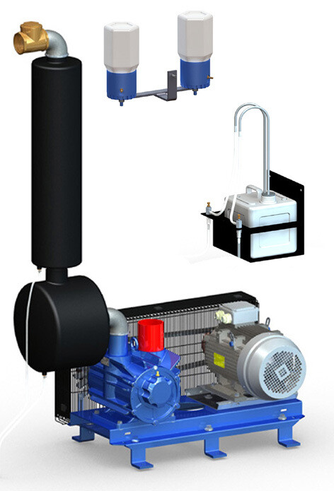 Vacuum Pump 3300lts ON BRACKET