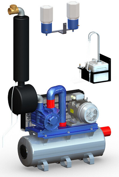 Vacuum Pump 3300lts ON TANK
