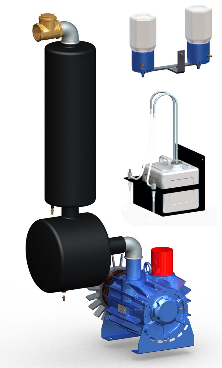 Vacuum Pump 2200lts COMPLETE