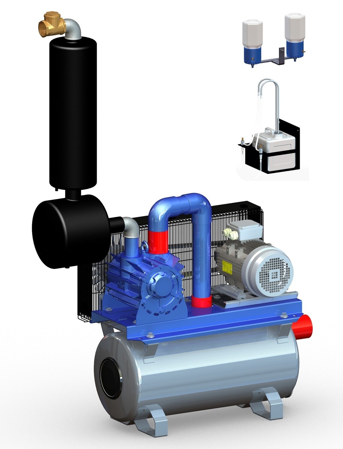 Vacuum Pump 2200lts ON TANK