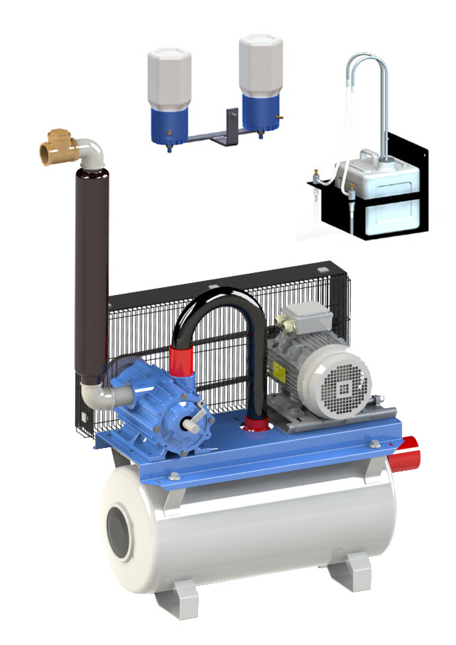 Vacuum Pump 1600lts ON TANK