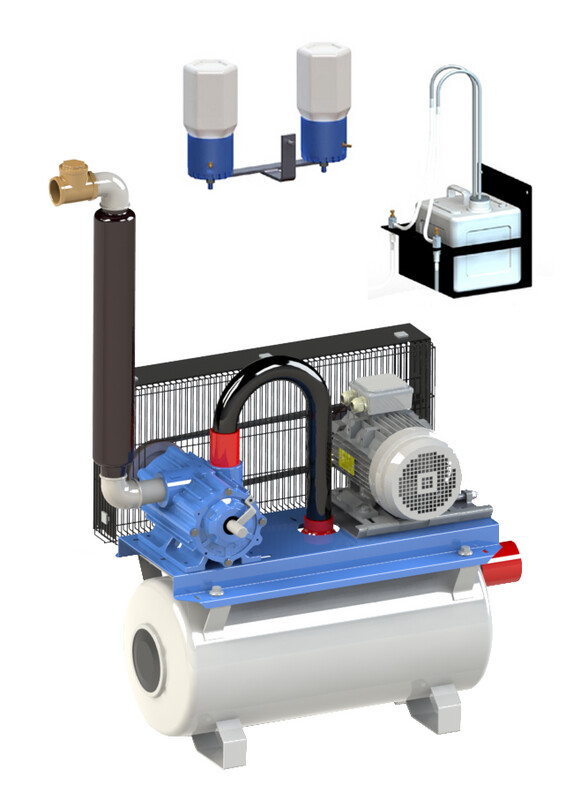 Vacuum Pump 1600lts ON TANK