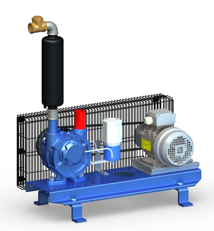 Vacuum Pump 750lts ON BRACKET