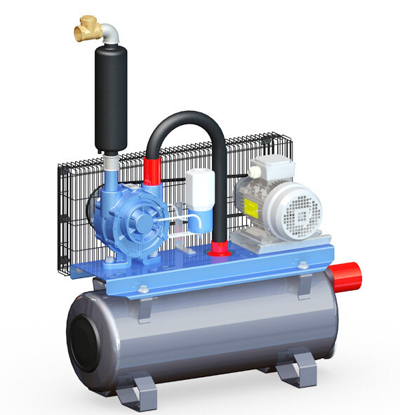 Vacuum Pump 500lts ON TANK