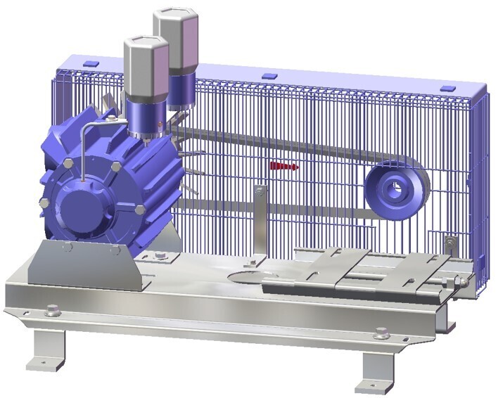 Vacuum Pump 2200lts AL - ON BRACKET
