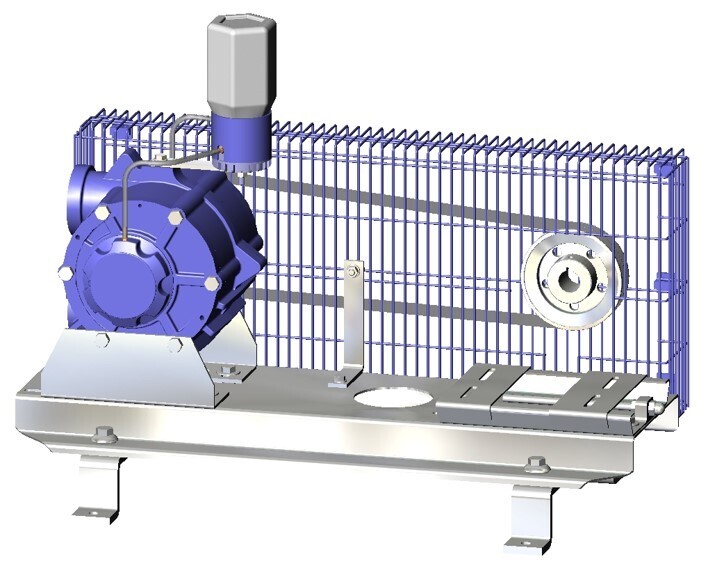Vacuum Pump 1500lts AL - ON BRACKET