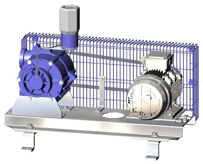 Vacuum Pump 1000lts AL - ON BRACKET