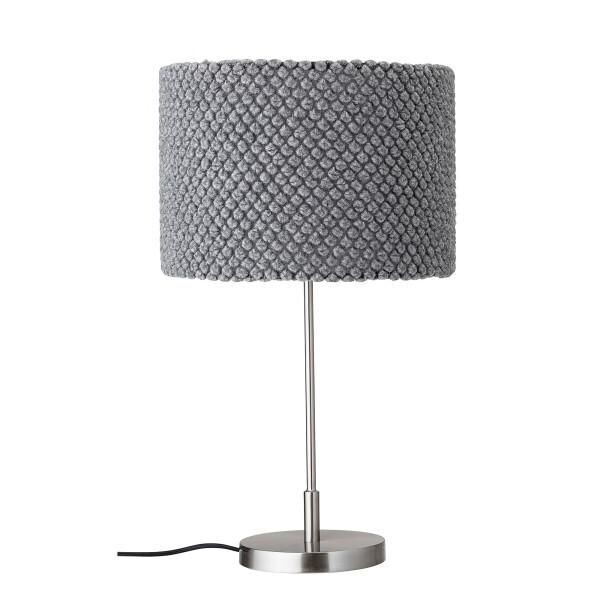Lampara de mesa de lana y acero Lampara de mesa de lana y acero