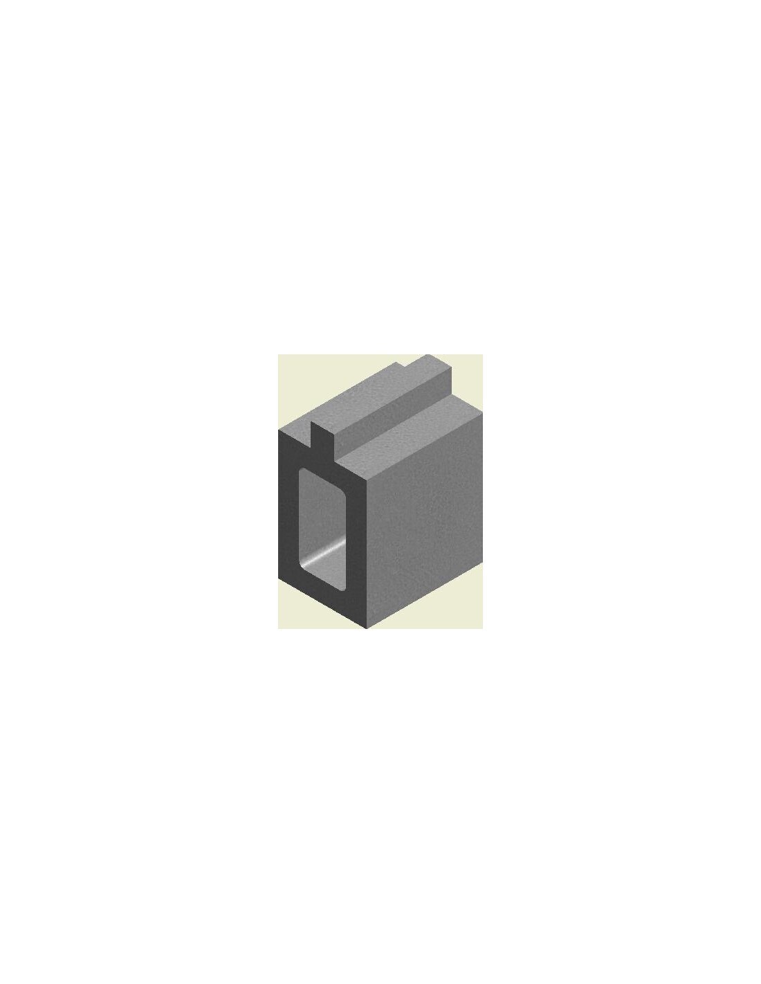 Bloque central gris bc 15x20x26