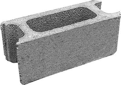 Bloque de muro armable gris 20x20x50