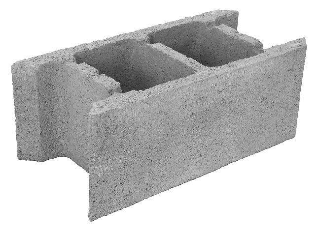 Bloque de muro armable gris 25x20x50