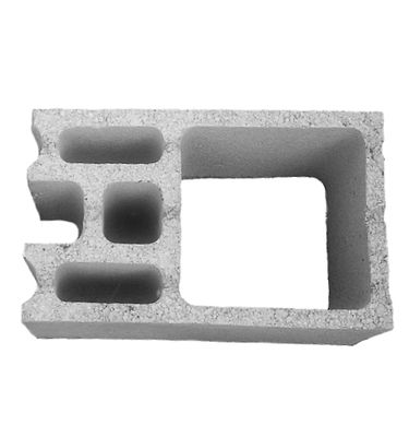 Bloque pilar nordico gris 24x20x39
