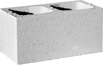 Bloque cara vista liso gris 15x20x40