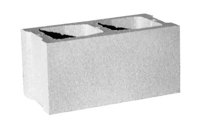 Bloque cara vista gris hid. 20x20x40