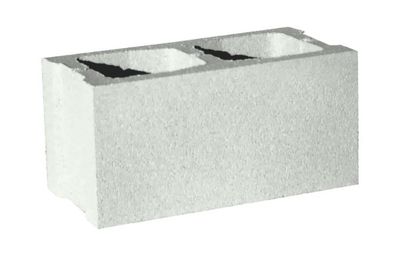 Bloque cara vista liso blanco hid. 20x20x40