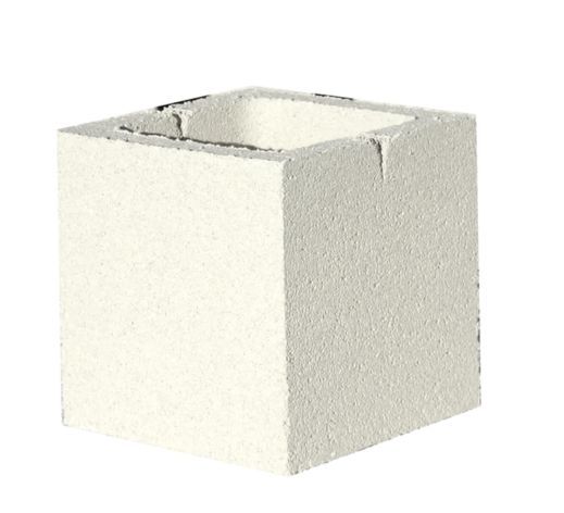 Bloque cara vista blanco hid. 20x20x20