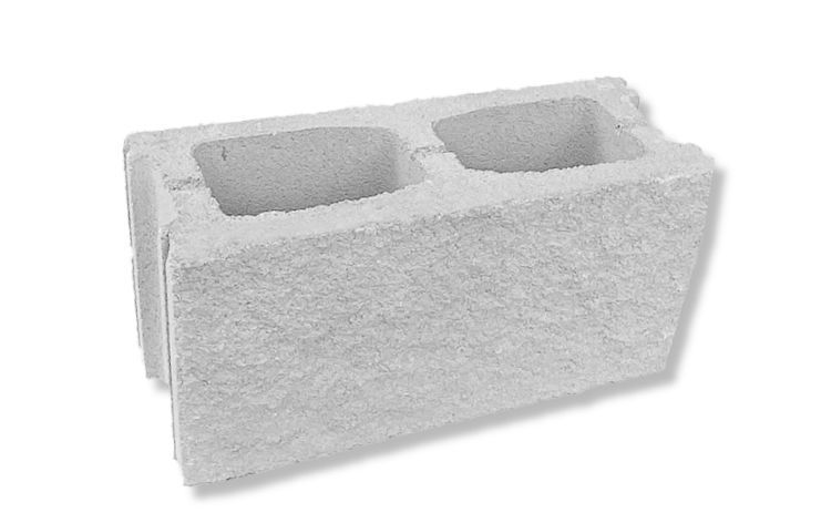 Bloque 2 caras split gris 15x20x40