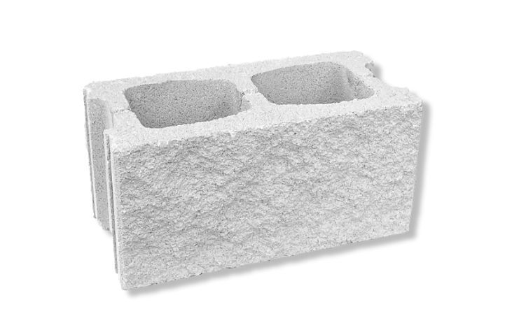 Bloque 2 caras split gris 20x20x40