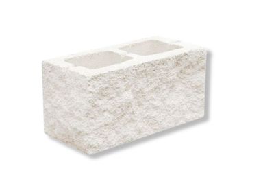 Bloque 1 esquina split blanco 20x20x40