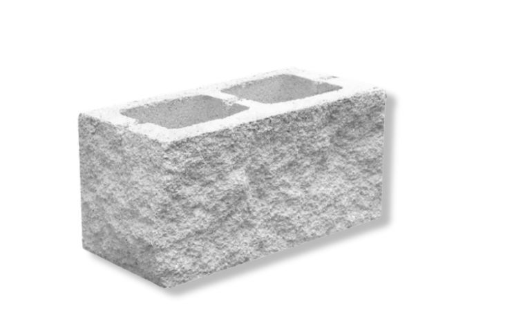 Bloque 1 esquina split gris 20x20x40