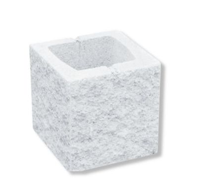 Bloque cara vista split blanco 20x20x20