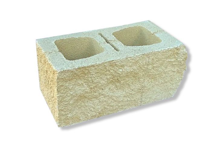 Bloque split 2 esquinas lisas-pilar color 20x20x40