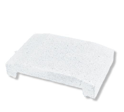 Cubremuro blanco 6x20x28