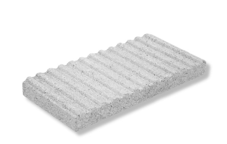 Baldosa Ranurada gris 4x20x40