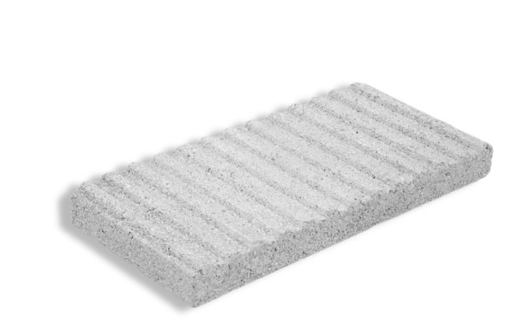 Baldosa Ranurada gris 5x25x50