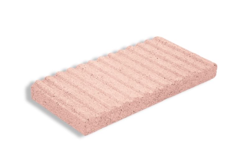 Baldosa Ranurada salmon 5x25x50