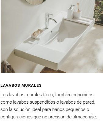 Lavabos murales