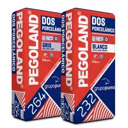 Pegoland blanco/gris Dos Porcelánico C2 TE