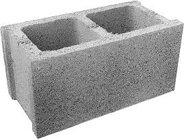 Bloque gris R6 20X20X40 Bloque gris R6 20X20X40