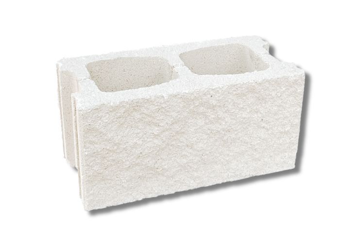 Bloque Split 2 caras blanco 20x20x40