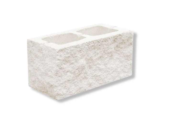 Bloque 1 esquina split blanco 20x20x40 Bloque 1 esquina split blanco 20x20x40