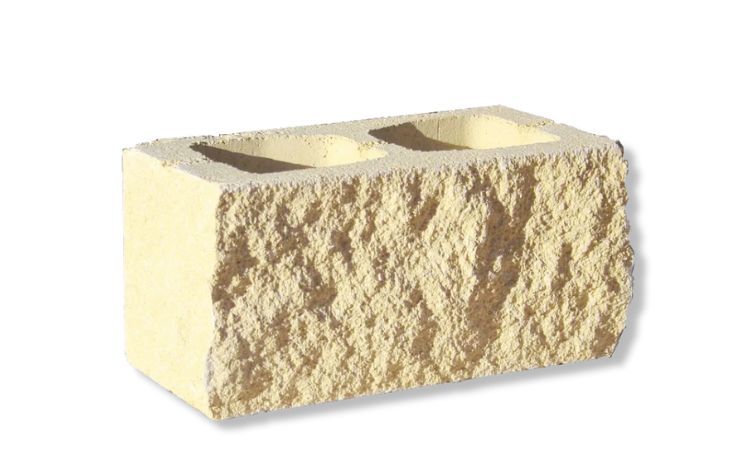Bloque Split 1 esquina lisa color 20x20x40