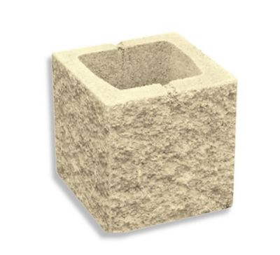 Bloque Split Medio 1 Esquina Split color 20x20x20 Bloque Split Medio 1 Esquina Split color 20x20x20