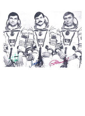 Space crew autographs